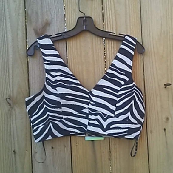 𝅺NWT- Missguided- Zebra Jacquard Bralet - Picture 5 of 8